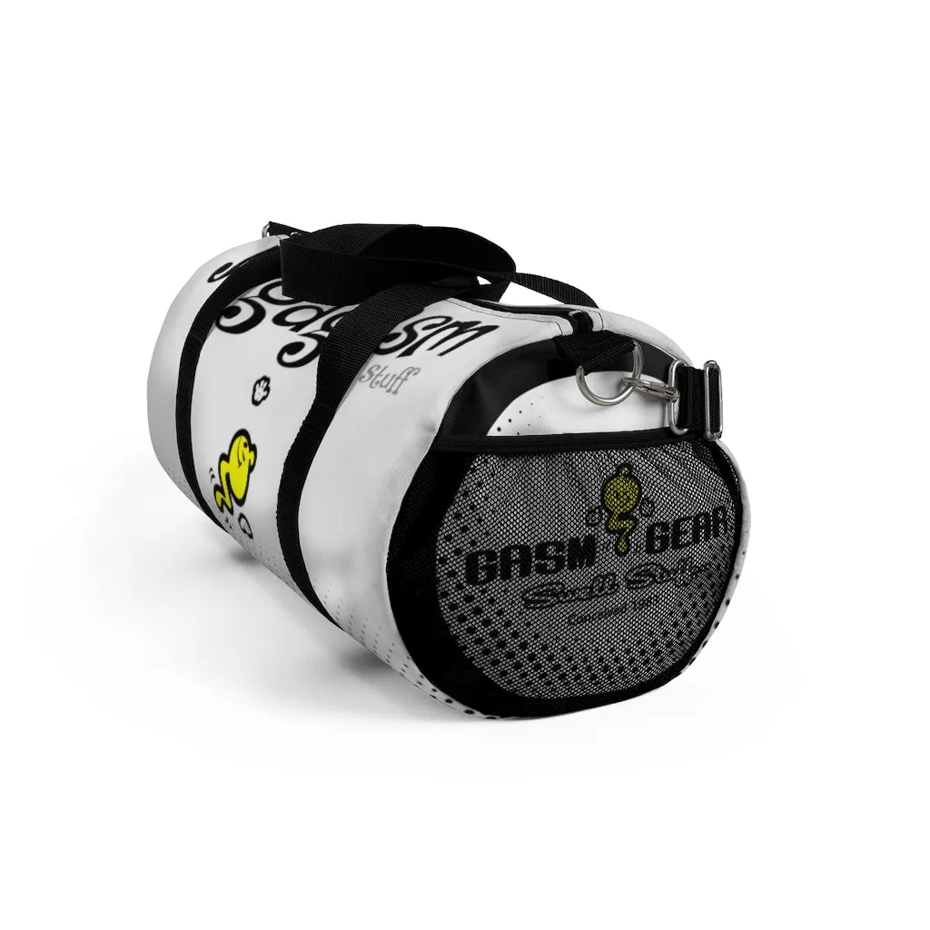 YOGAGASM-WHITE Duffel Bag