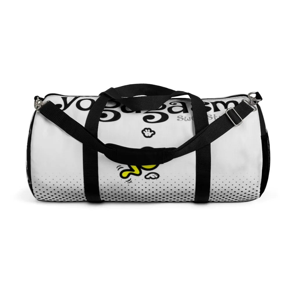 YOGAGASM-WHITE Duffel Bag