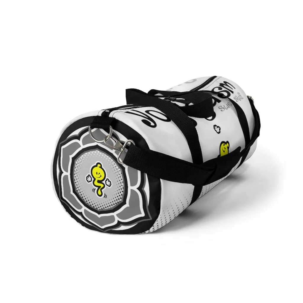 YOGAGASM-WHITE Duffel Bag