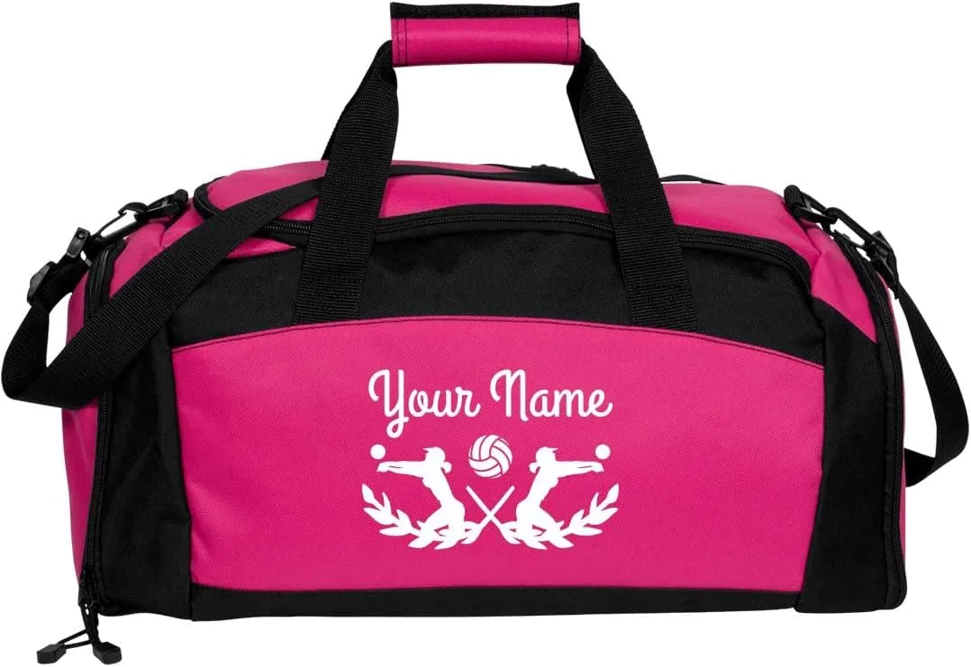 Your Name Custom Volleyball Text: Gym Duffel Bag