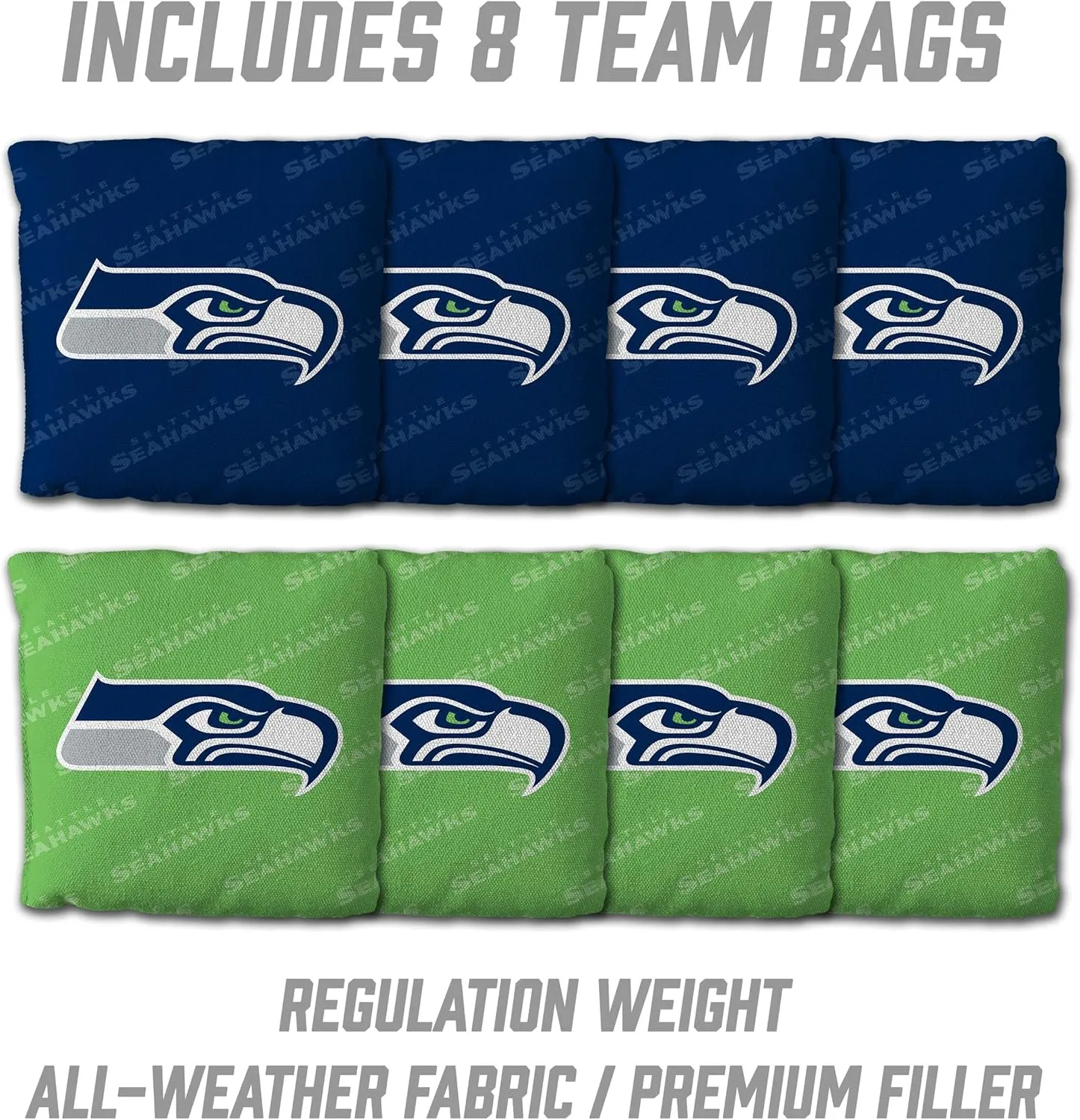 YouTheFan NFL 2’ x 3’ Wood Cornhole Game with Logo Bags