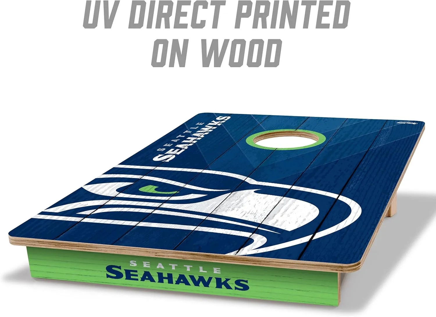 YouTheFan NFL 2’ x 3’ Wood Cornhole Game with Logo Bags