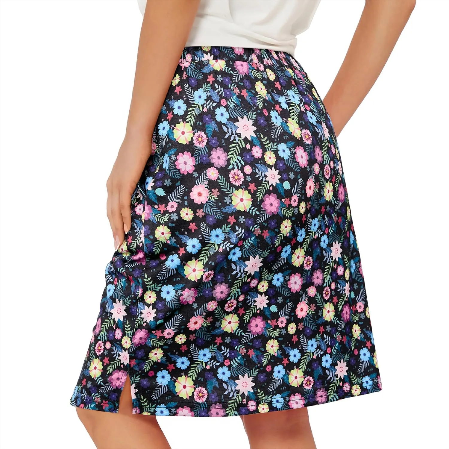 Zando Skorts for Women Dressy Casual Knee Length Skirts for Women with Pockets Athletic Drawstring Skirt Golf Tennis