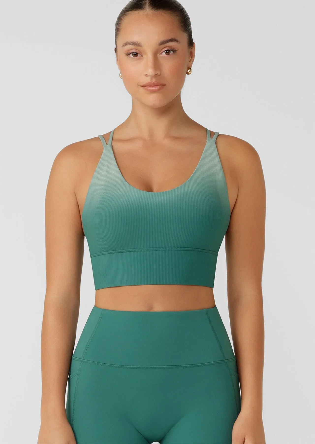 Zen Again Ombre Longline Sports Bra