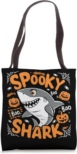 Zombie Shark Halloween Costume Spooky Trick Or Treat Tote Bag